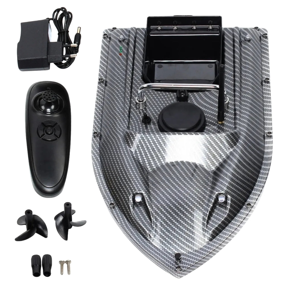 Bateau Amorceur Carpe – Portée 500 m – Capacité 1,5 kg – LED Nuit – Autonomie 2-3 h